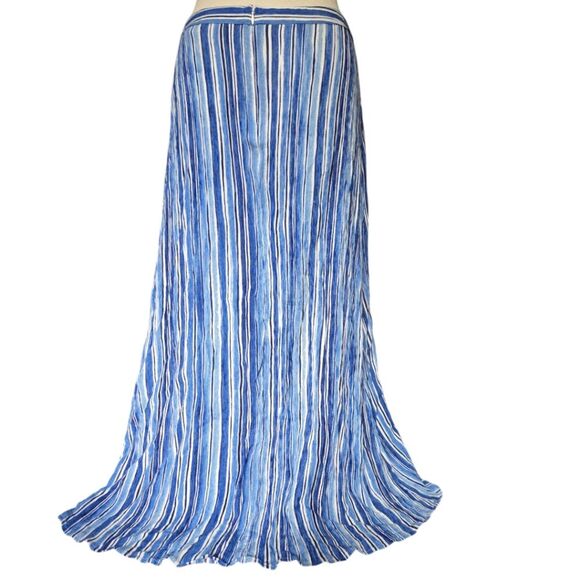 Tommy Bahama Blue Wrap Midi Skirt - 10 - Picture 7 of 11